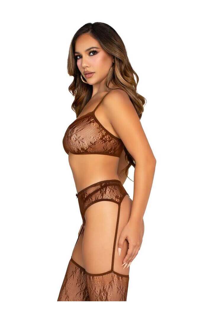 Leg Avenue Love Addict Bra and Panty Set in One Size 2