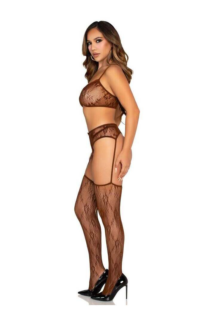 Leg Avenue Love Addict Bra and Panty Set in One Size 5