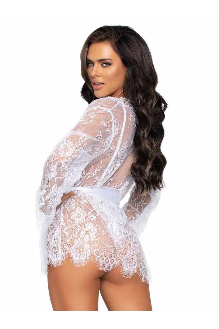 Leg Avenue Love Affair Lace Robe & Teddy Set 3
