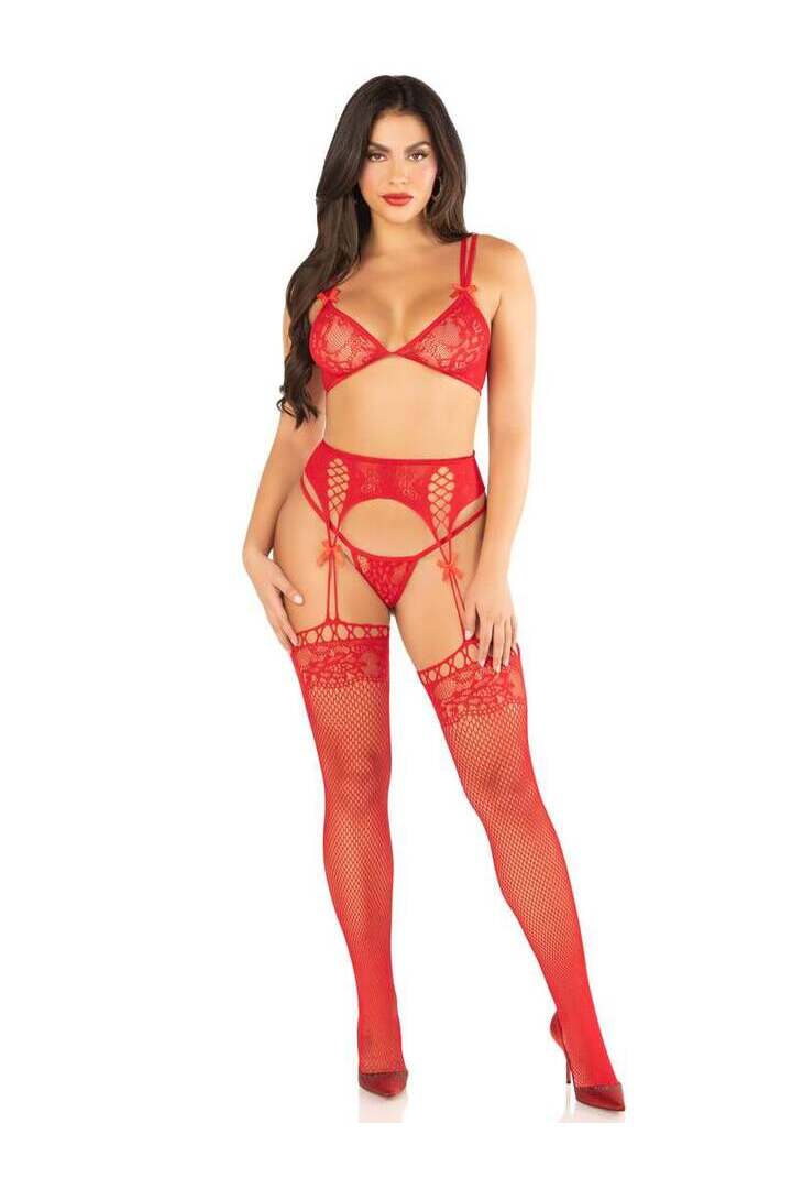 Leg Avenue Love Song Bra and Panty Set in One Size 17