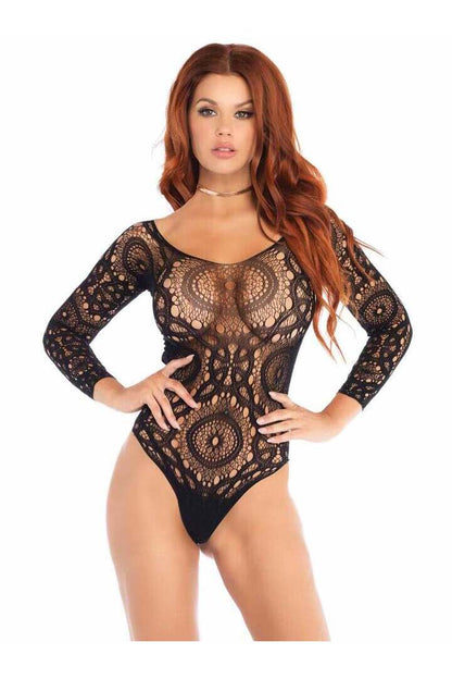 Leg Avenue Love Story Crochet Lace Bodysuit 8
