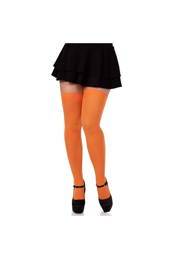 Leg Avenue Luna Thigh High Stockings Orange in One Size 