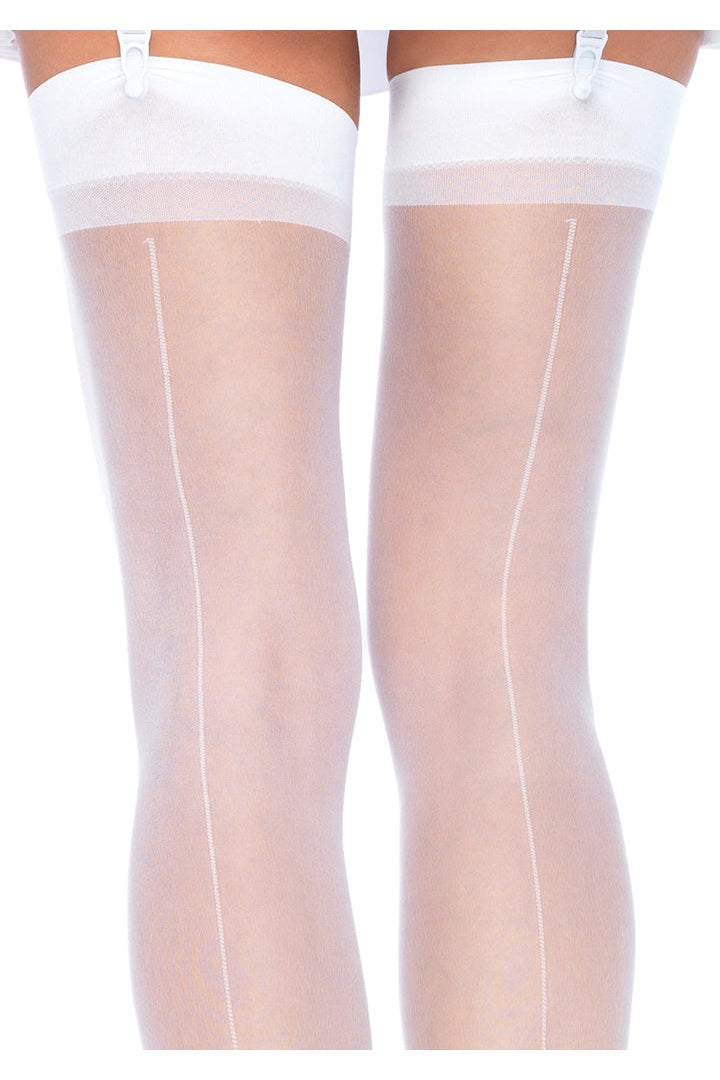 Leg Avenue Lynn Sheer Backseam Stockings in One Size  6
