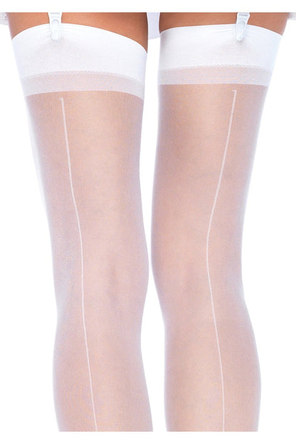 Leg Avenue Lynn Sheer Backseam Stockings in One Size  6