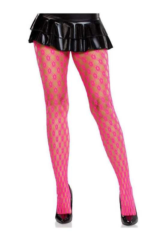 Leg Avenue Lyric Eyelet Net Tights in One Size 