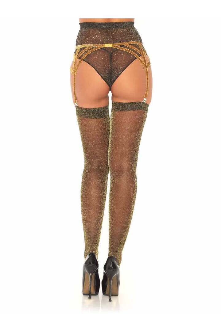 Leg Avenue Maddox Lurex Garter Belt in One Size 2