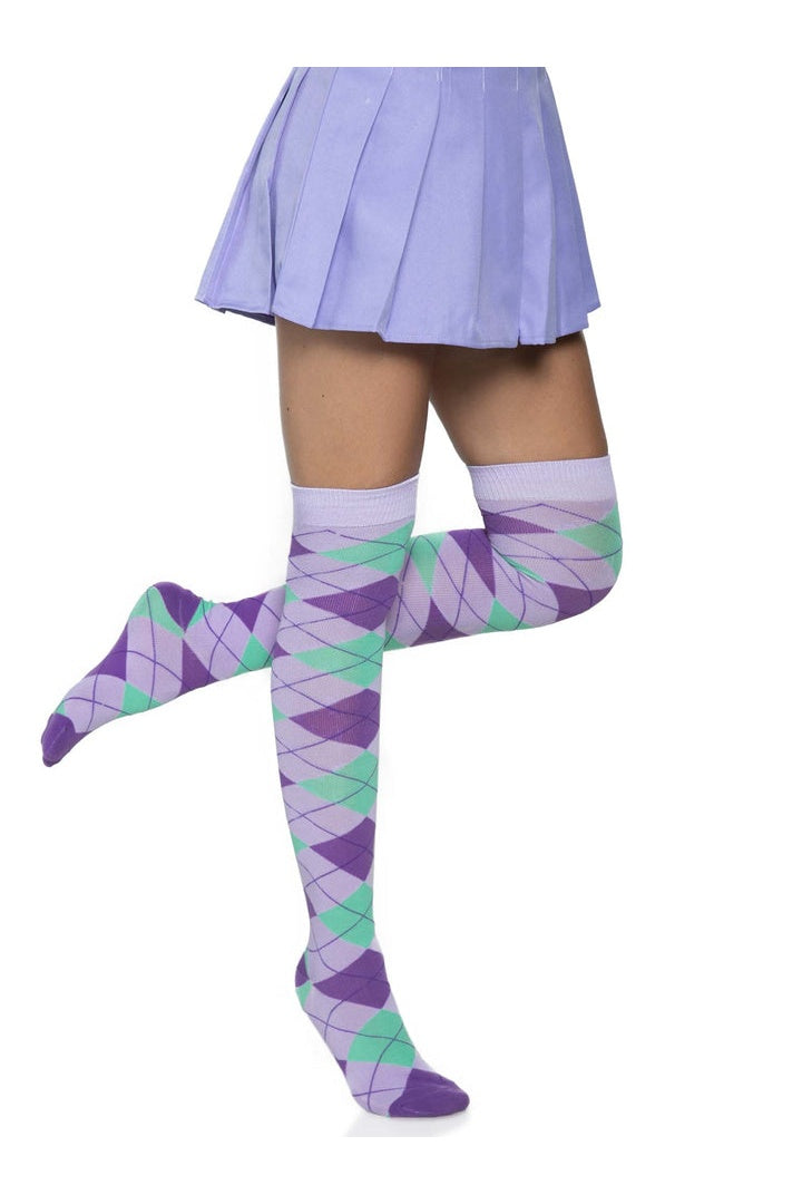 Leg Avenue Madeline Argyle Socks in One Size  11