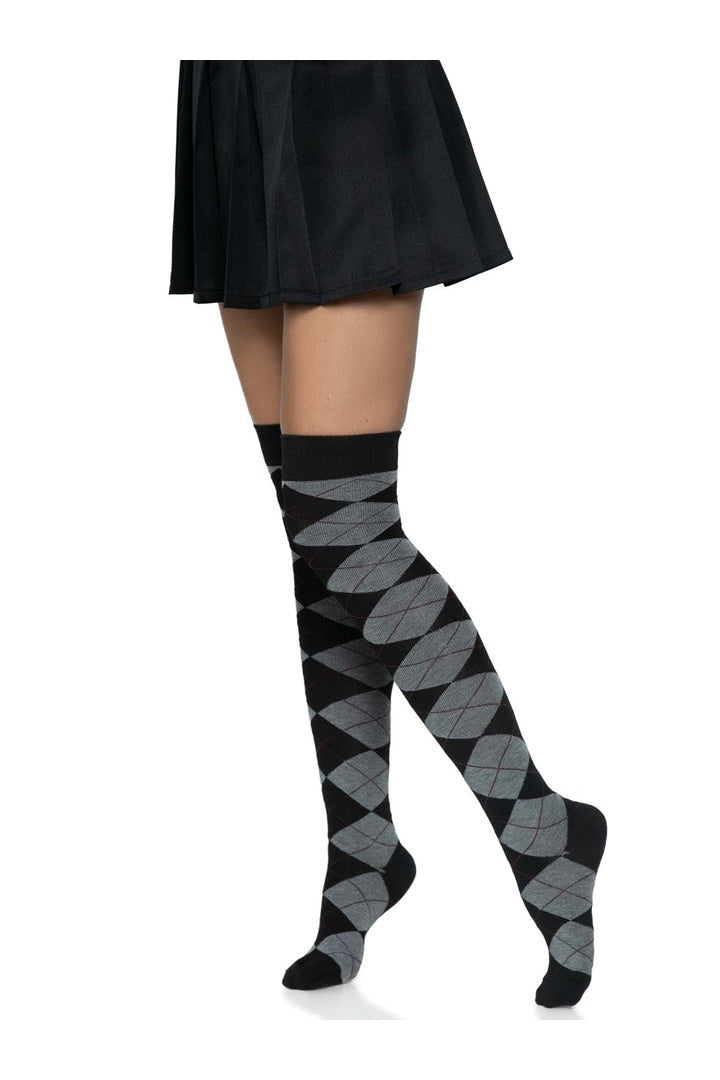 Leg Avenue Madeline Argyle Socks in One Size  5