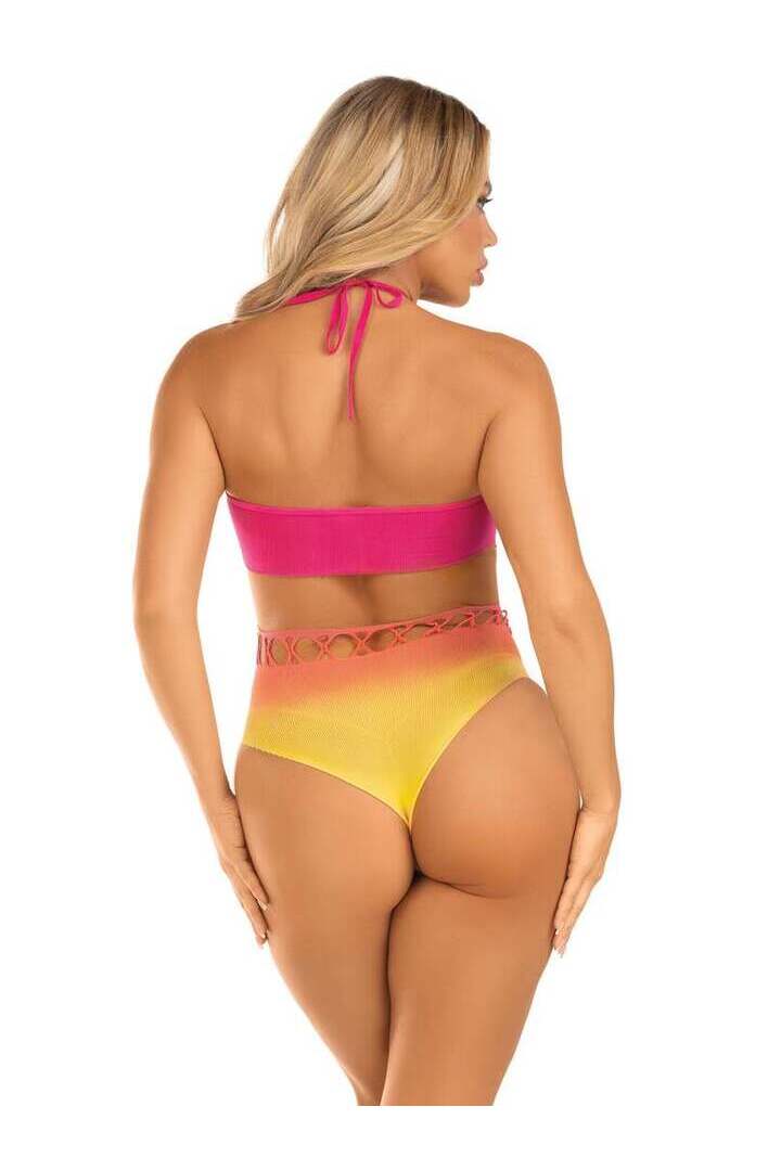 Leg Avenue Malibu Dreams Ombre Bodysuit in One Size 2