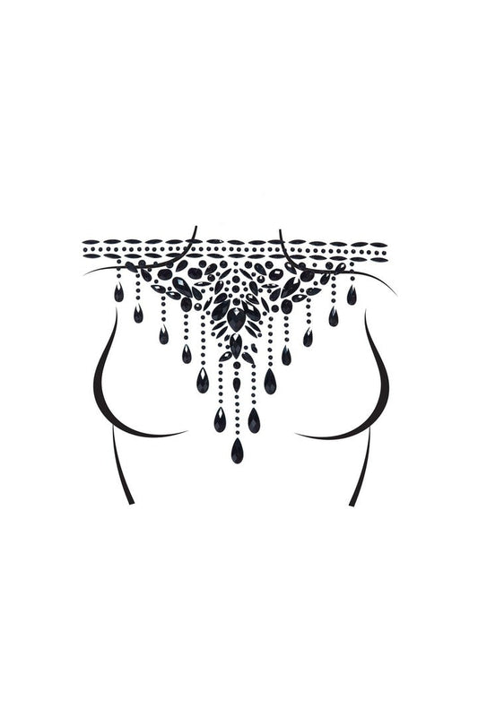 Leg Avenue Masquerade Choker Rhinestone Stick-On Jewels in One Size 