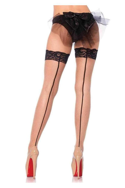 Leg Avenue May Fishnet Thigh High Stockings in One Size 9