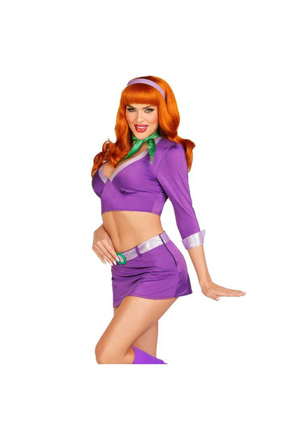 Leg Avenue Meddling Cutie Costume Purple 2