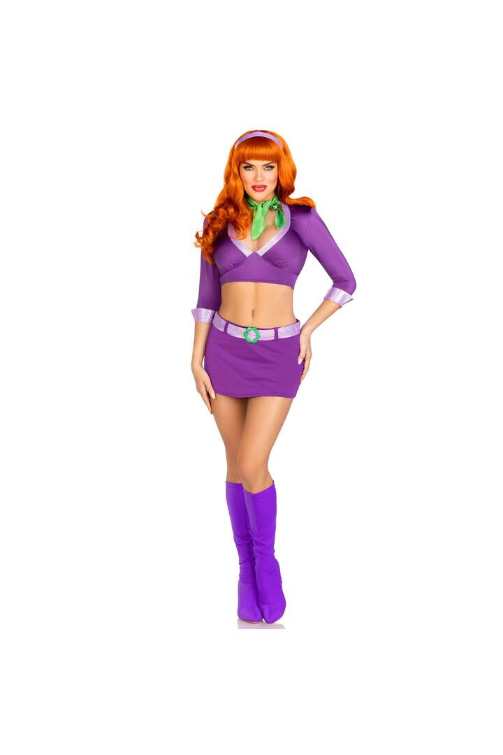 Leg Avenue Meddling Cutie Costume Purple 3