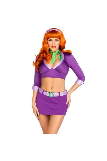 Leg Avenue Meddling Cutie Costume Purple 