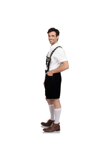 Leg Avenue Men's Bavarian Lederhosen Costume Black 2