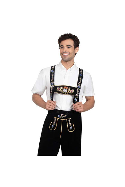 Leg Avenue Men's Bavarian Lederhosen Costume Black 5