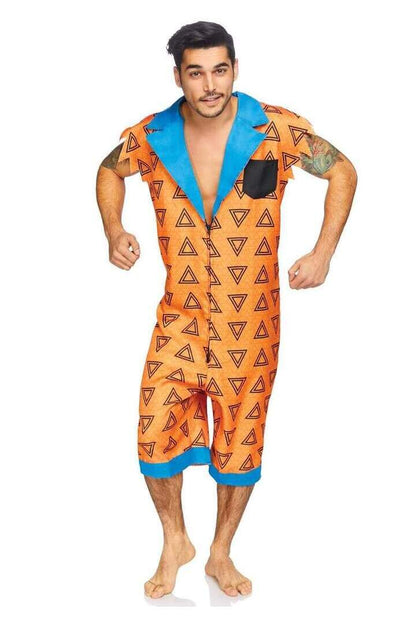 Leg Avenue Men's Bedrock Bro Costume in Orange 3
