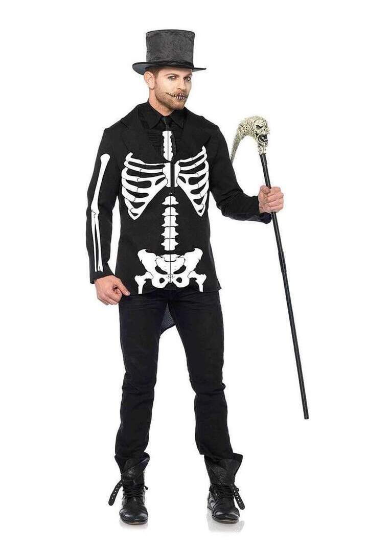 Leg Avenue Men's Bone Daddy Skeleton Costume Black/White in Small 3