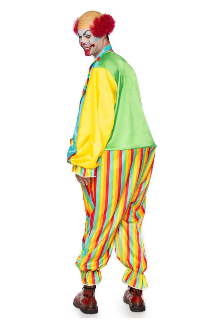 Leg Avenue Men's Circus Clown Costume Set Yellow in One Size 2