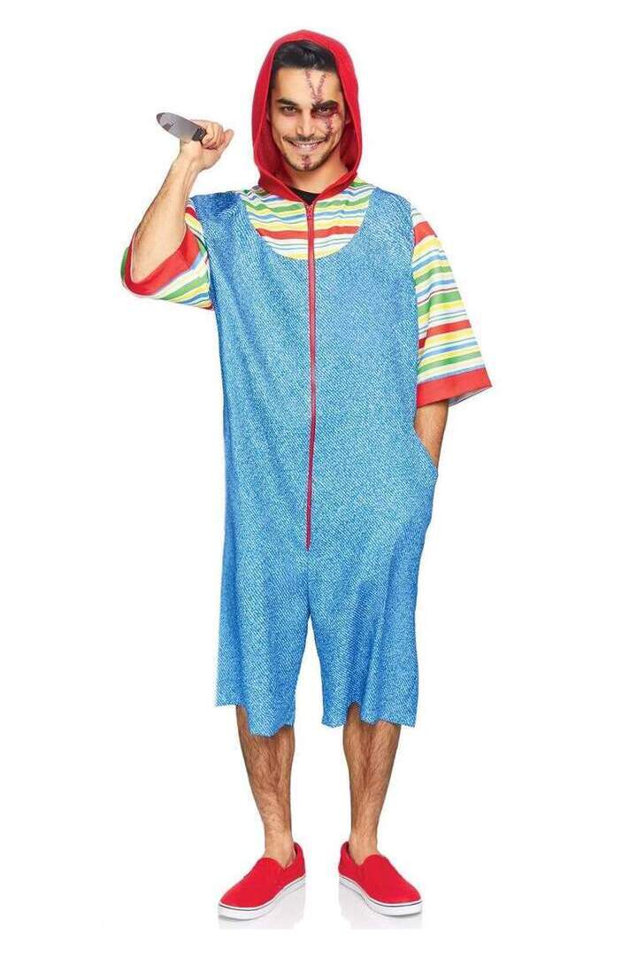 Leg Avenue Men's Creepy Killer Costume in Blue 2