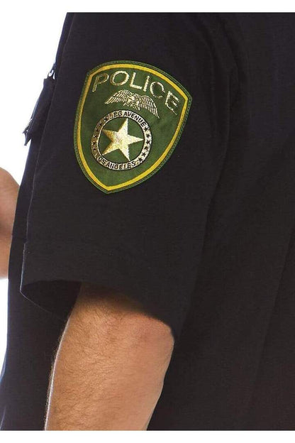 Leg Avenue Men's Cuff Em' Cop Police Costume in Black 5