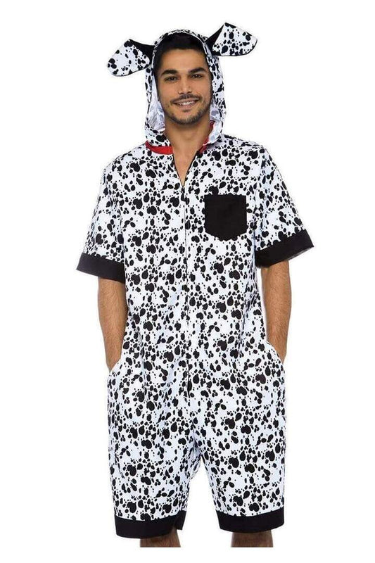 Leg Avenue Men's Dalmatian Dog Costume in Black/White 