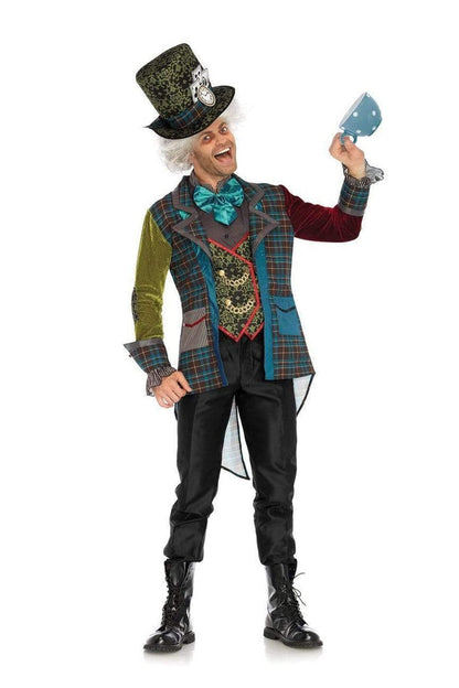 Leg Avenue Men's Deluxe Mad Hatter Costume Green/Blue  3