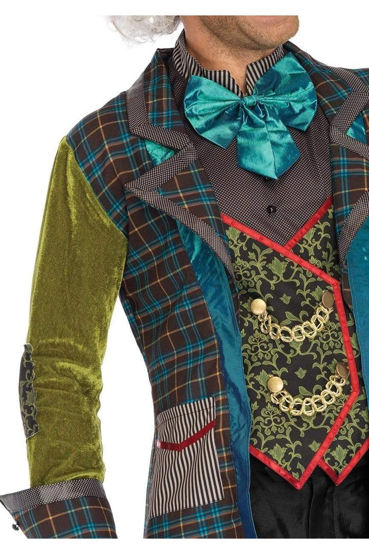 Leg Avenue Men's Deluxe Mad Hatter Costume Green/Blue  5
