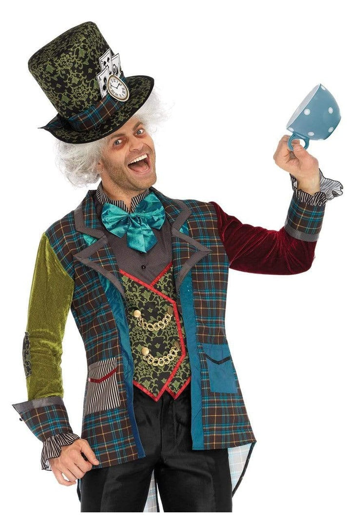 Leg Avenue Men's Deluxe Mad Hatter Costume Green/Blue  8