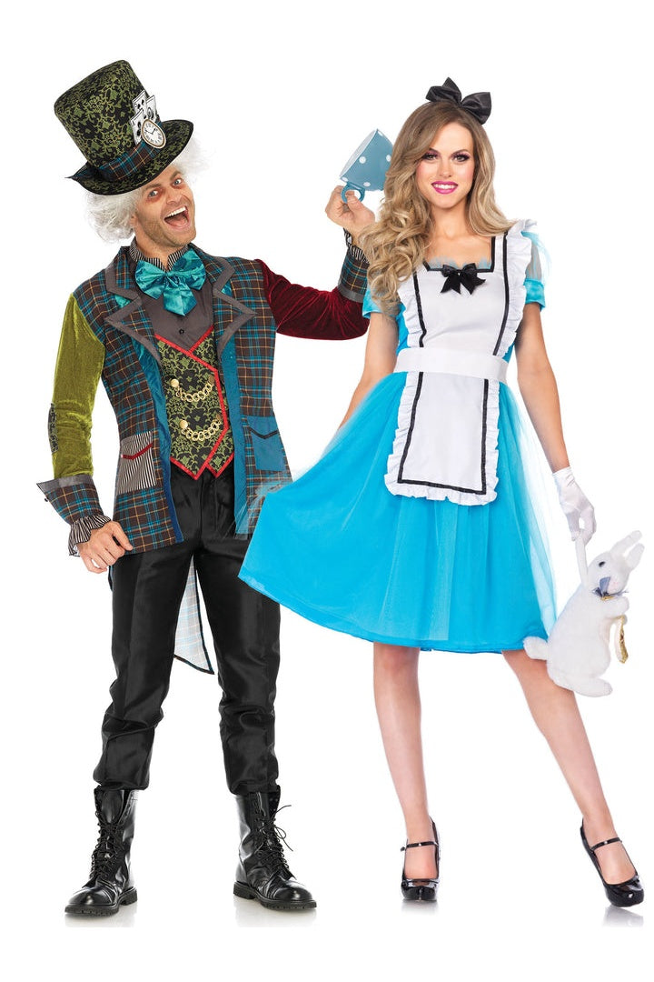 Leg Avenue Men's Deluxe Mad Hatter Costume Green/Blue 