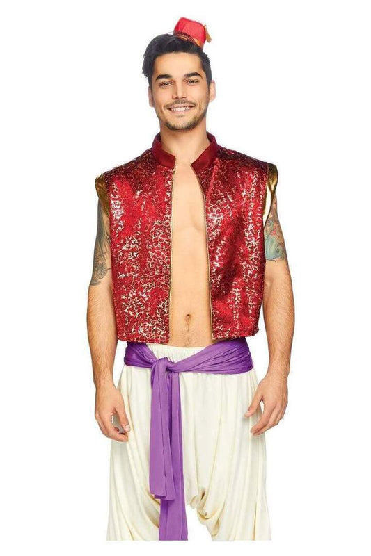 Leg Avenue Men's Desert Prince Costume in Red/White 
