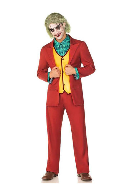Leg Avenue Men's Deviant Clown Costume in Red 4