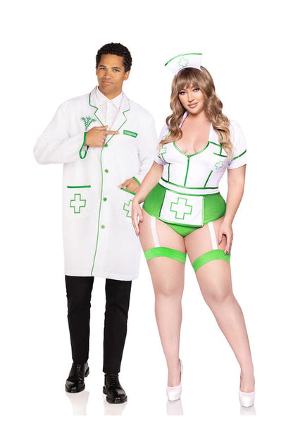 Leg Avenue Men's Dr. Graham O'Hash Costume White in One Size 
