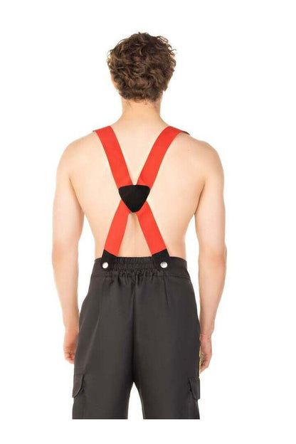Leg Avenue Men's Fireman Costume in Black/Red 8