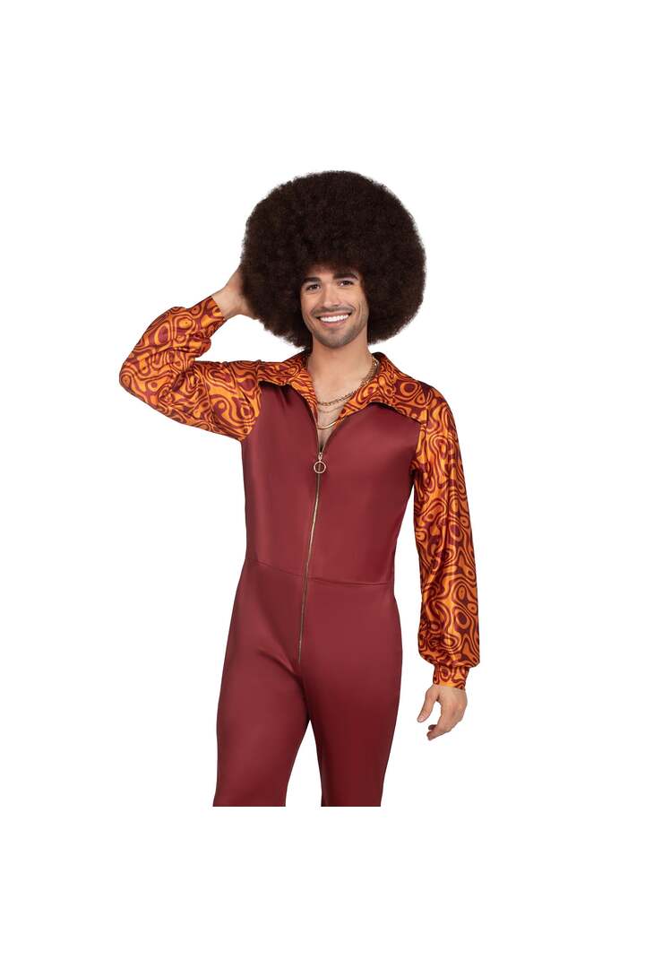 Leg Avenue Men's Leisure Suit Disco Costume Orange 3