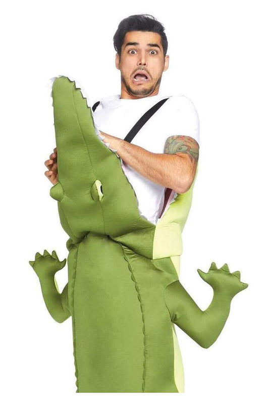 Leg Avenue Men's Man-Eating Alligator Costume Green in One Size 