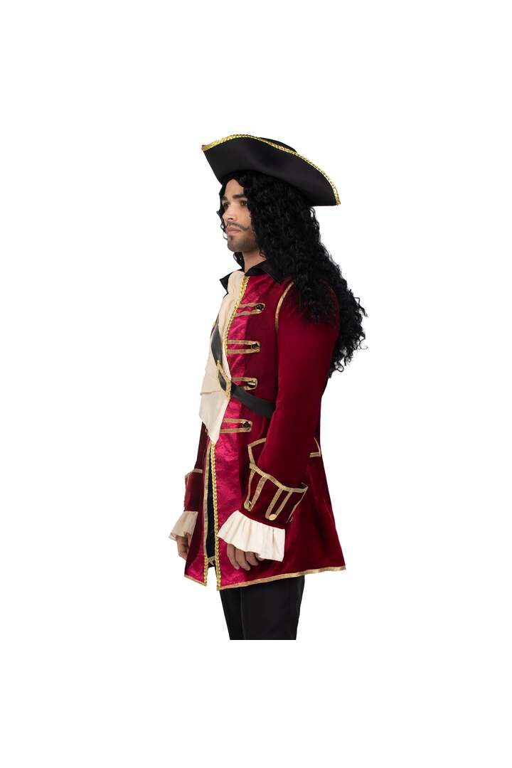 Leg Avenue Men's Pirate Captain Costume Red 2