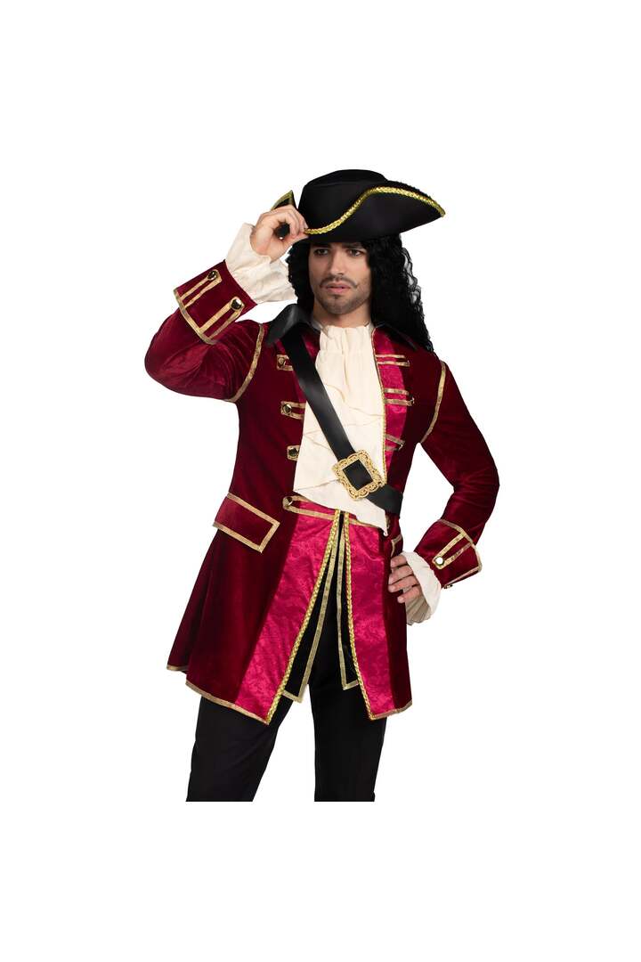 Leg Avenue Men's Pirate Captain Costume Red 3