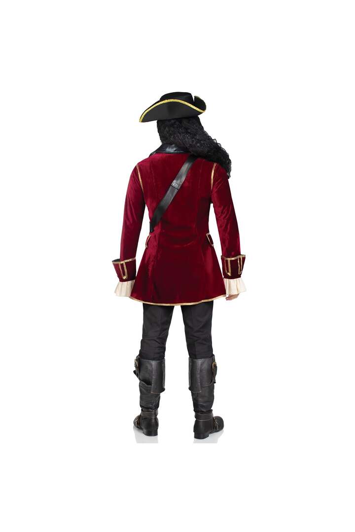 Leg Avenue Men's Pirate Captain Costume Red 5
