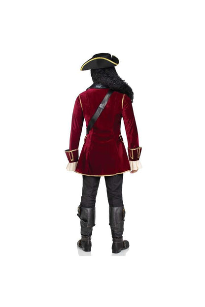 Leg Avenue Men's Pirate Captain Costume Red 5
