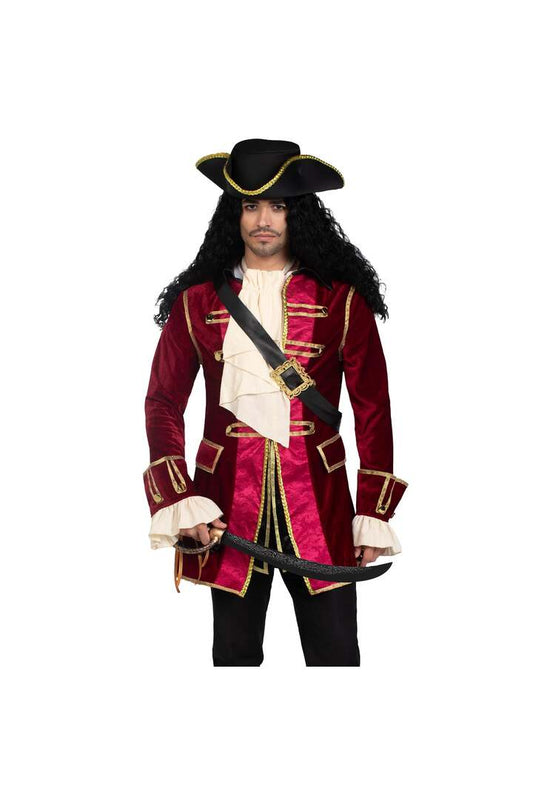 Leg Avenue Men's Pirate Captain Costume Red 