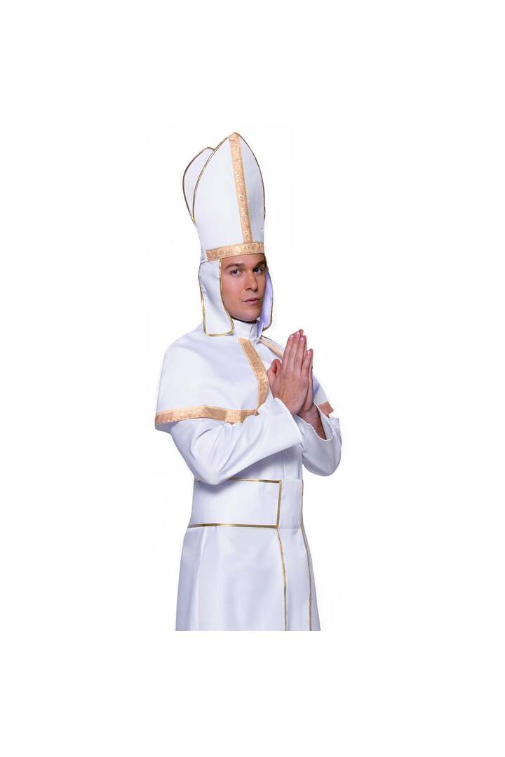 Leg Avenue Men's Pope Costume White 2