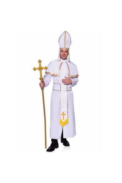 Leg Avenue Men's Pope Costume White 4