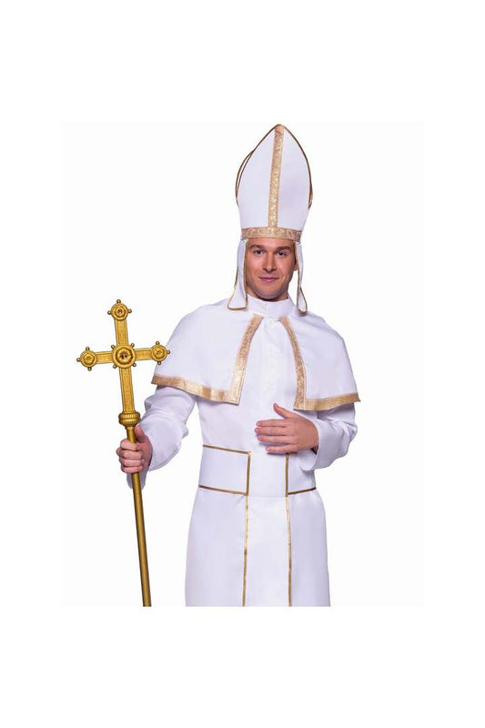 Leg Avenue Men's Pope Costume White 