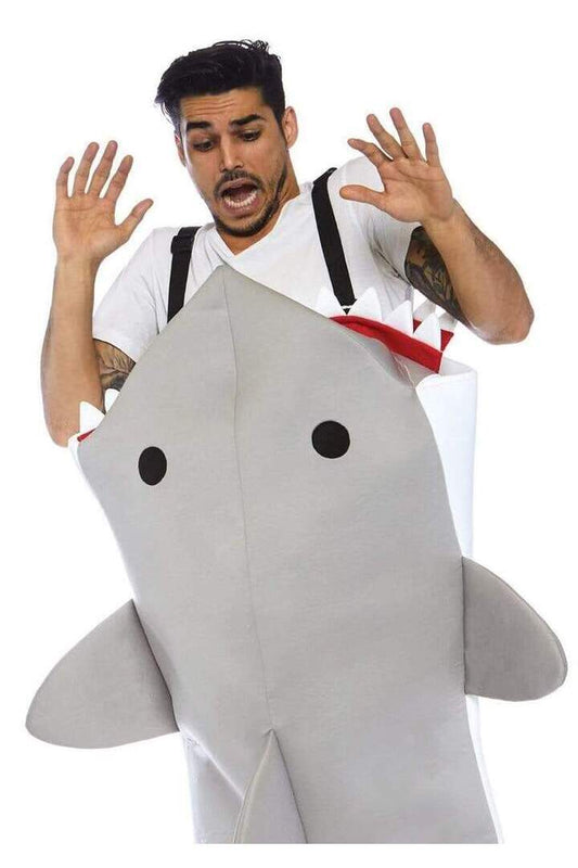 Leg Avenue Men's Shark Attack Costume Grey in One Size 