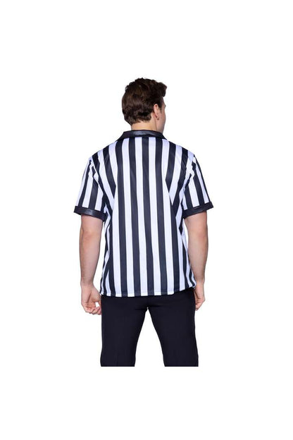 Leg Avenue Men's Sports Referee Costume Black/White 3