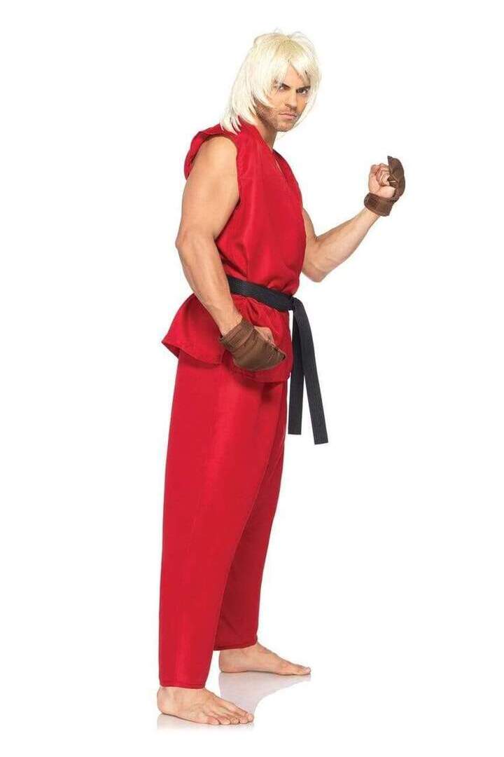 Leg Avenue Men's Street Fighter Ken Costume in Red 3