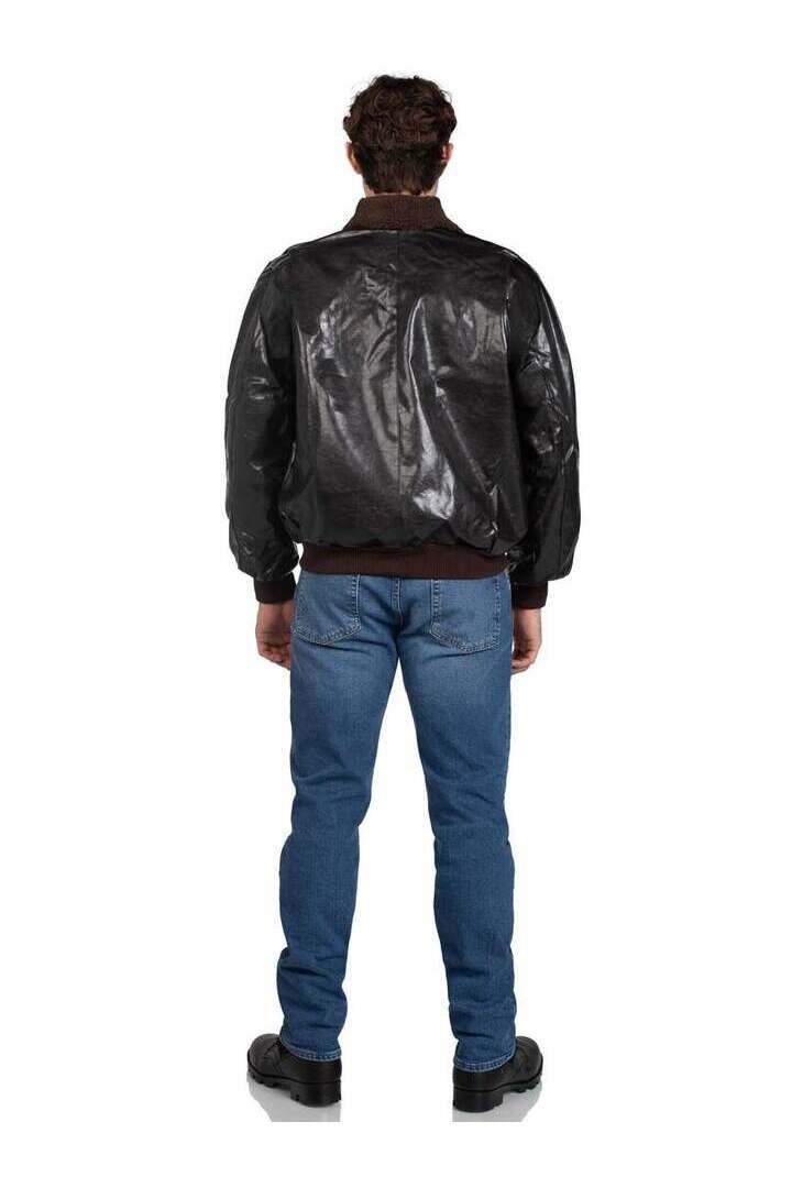 Leg Avenue Men's Top Gun Bomber Jacket in Brown 6