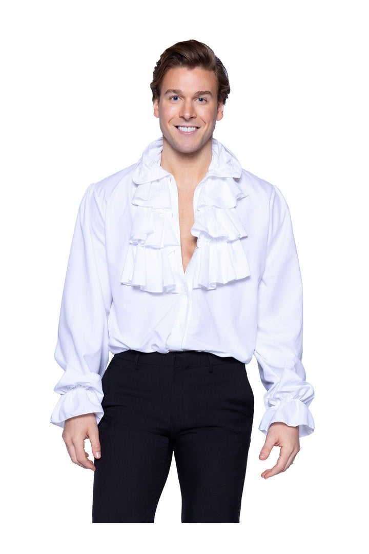 Leg Avenue Mens Ruffle Front Costume Shirt  4