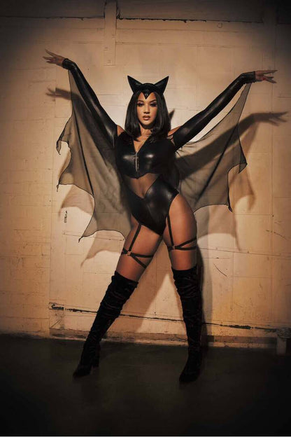 Leg Avenue Midnight Bat Sexy Costume in Black 2